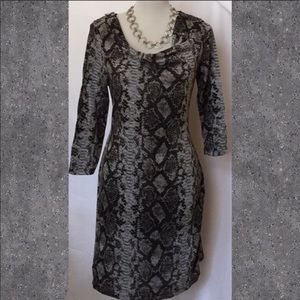 Michael Kors animal print, knit dress, sz M